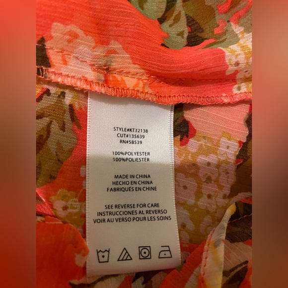 KUT from the Kloth chiffon blouse-large like new - Picture 7 of 8